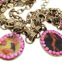 【送料無料】ブレスレット アクセサリ— pilgrimブレスレットfantasticピンナップガールヴィンテージゴールドピンクスワロフスキーbnwtpilgrim bracelet fantastic pinup girls charm vintage gold pink swaro