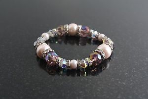 【送料無料】ブレスレット アクセサリ— ブレスレット ピンクstretch bracelet pink sands