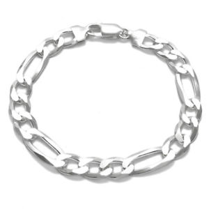 yzuXbg@ANZT?@925 X^[OtBKN`F[uXbg9mm250Q[W925 sterling silver solid figaro link chain mens bracelet 9mm 250 gauge