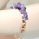 yzuXbg@ANZT?@uXbgCbNS[hX^CbVuXbgwomen bracelet stones purple lilac wisteria gold golden stylish bracelet gp15