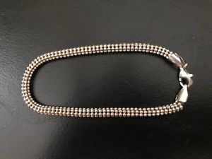 yzuXbg@ANZT?@C^A925uXbgnwotitalian 925 silver beads bracelet nwot