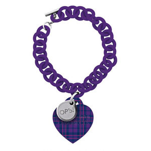 【送料無料】ブレスレット　アクセサリ—　ブレスレットタータンチェックメスgenuine ops bracelet ops tartan female purple opsbr192