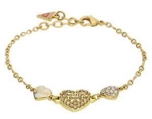 【送料無料】ブレスレット　アクセサリ—　レディースブレスレットメタルゴールドguess ladies bracelet metal gold ubb81126