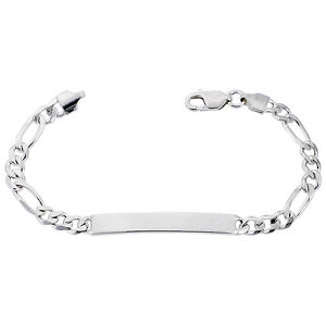 ̵ۥ֥쥹åȡꡡ󥰥Сե󥯥֥쥹å listing6mm sterling silver figaro links id 178cm229cm bracelet, free engraving,