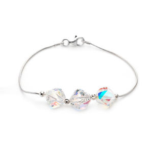 yzuXbg@ANZT?@uXbgX^[OVo[lovely bracelet with genuine crystal in 925 sterling silver