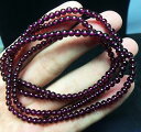 【送料無料】ブレスレット アクセサリ— オレンジガーネットクリスタルビーズストレッチブレスレット3mm natural orange red almandine garnet crystal stretch beads bracelet(4)