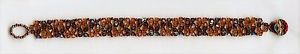 ブレスレット　アクセサリ—　トパーズブレスレットパターンtopaz amp; copper crystal bracelet, floral pattern 1009b see description below