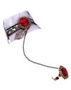 【送料無料】ブレスレット アクセサリ- ブレスレットビクトリアロマンチックレッドローズbracelet victorian romantic fishnet and red rose