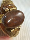 【送料無料】ブレスレット アクセサリ— ヒンジブレスレットブレスレットnatural stone, brass, wood hinged bracelet bracelet(4)