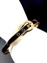 【送料無料】ブレスレット　アクセサリ?　llamativo firmado juicy couture tono dorado negro esmalte hebilla cinturn