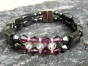 【送料無料】ブレスレット アクセサリ- ブレスレットラインストーンスワロフスキークリスタルwomens magnetic bracelet anklet rhinestone 12 choices with swarovski crystal