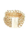 【送料無料】ブレスレット　アクセサリ—　ゴールドロゴブレスレットワイド guess gold multichain, rhinestones, logo, magnetic bracelet wide