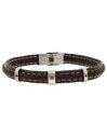 【送料無料】ブレスレット アクセサリ- マヌエルブラウンブレスレット manuel zed brown leather bracelet