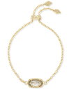 nwot kendra scott elaina adjustable chain bracelet gold plated with clearcrystalスコットチェーンブレスレットメッキ※注意※NYからの配送になりますので2週間前後お時間をいただきます。人気の商品は在庫が無い場合がございます。ご了承くださいませ。サイズの種類の商品は購入時の備考欄にご希望のサイズをご記載ください。　携帯メールでの登録ですと楽天からのメールが届かない場合がございます。