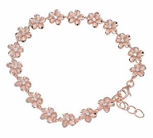 【送料無料】ブレスレット　アクセサリ—　925hawaienシックplumeriaブレスレットfleur zircone 8mm7plaqu or rose argent 925 hawaen chic plumeria bracelet fleur zircone 8mm 7