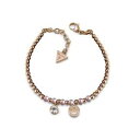 【送料無料】ブレスレット　アクセサリ—　シックローズゴールドレディースブレスレットguess uptown chic rose gold plated ladies bracelet ubb28051l