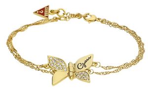 【送料無料】ブレスレット　アクセサリ—　レディースブレスレットメタルゴールドguess ladies bracelet metal gold ubb41302