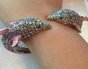 【送料無料】ブレスレット　アクセサリ—　ジョンソンオーシャンドライブクリスタルドルフィンブレスレットbetsey johnson ocean drive crystal dolphin bracelet nwot