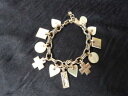 yzuXbg@ANZT?@Vo[p[NX^fUCi[uXbgg[`F[dyrberg kern silver tone chain mother of pearl charms crystal designer bracelet