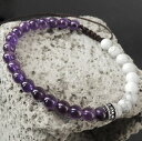 【送料無料】ブレスレット　アクセサリ—　アメジストブレスレットシルバークロスamethyst compassion amp; braided adjustable white turqunite bracelet silver cross 896