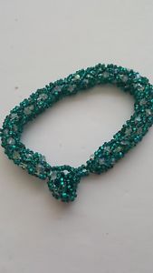 【送料無料】ブレスレット アクセサリ— ブレスレットガラスシードビーズhand made bracelet, with swarovsky crystals and glass seed beads toho