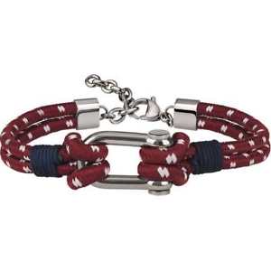 【送料無料】ブレスレット　アクセサリ—　ブレスレットオスoriginal breil bracelet wired male adjustable red tj2605