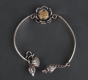 【送料無料】ブレスレット アクセサリ— スターリングシルバーロータスブレスレットレディースprecious metal 925 sterling s...