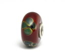 【送料無料】ブレスレット アクセサリ- trollbeadsグラスユニークooakレッドグリーンa91trollbeads glass unique ooak red flower green a91