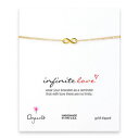 【送料無料】ブレスレット　アクセサリ—　dogearedゴールドブレスレットdogeared small gold dipped infinite love infinity boxed bracelet