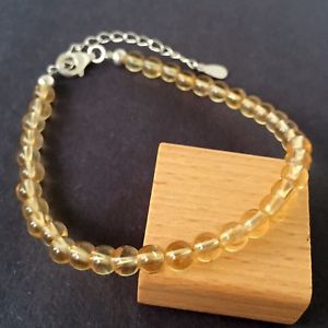 【送料無料】ブレスレット　アクセサリ—　ブレスレットグレードシトリンスターリングシルバーリンククラスプzen bracelet aa grade 5mm natural citrine 925 sterling silver link clasp