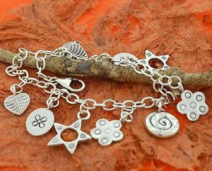 【送料無料】ブレスレット　アクセサリ—　ブレスレットポンドビーズ listingsilver charm bracelet sterling silverfashion,charms,beads,fancy,cute,birthday
