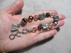 【送料無料】ブレスレット　アクセサリ—　silpada b1275crystalトグル925ブレスレットsilpada b1275 retired 925 sterling smoky quartz crystal beads toggle bracelet