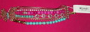 【送料無料】ブレスレット　アクセサリ—　ドルジョンソンターコイズピンクバタフライブレスレット listing125 betsey johnson boho turquoise amp; pink goldtone butterfly bracelet