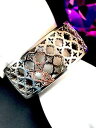 【送料無料】ブレスレット　アクセサリ—　ブライトンシルバートーンカフブレスレットwonderful wide chunky brighton decorated silvertone finish cuff bracelet