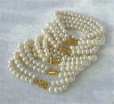 yzuXbg@ANZT?@ARuXbgwhole 10 pc 78mm white akoya cultured pearl bracelet 75