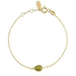 【送料無料】ブレスレット アクセサリ— ブレスレットゴールドオリーブカーキグリーンペリドットミニlatelita bracelet gold oli...