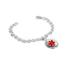 【送料無料】ブレスレット アクセサリ- カスタムスチールブレスレットエクストラスモールmyiddr custom medical bracelet with free engraving 316l steel, extra small