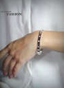 【送料無料】ブレスレット アクセサリ— シルバーブレスレットステンレススチールローマクリスタルウェディングsilver bracelet stainless steel ouverable roman numeral crystal wedding tr1