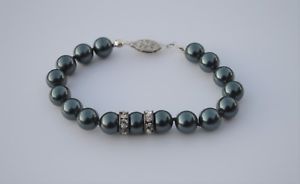 【送料無料】ブレスレット　アクセサリ—　タヒチブレスレットスターリングシルバーtahitian cultured pearl bracelet 65 sterling silver 925 8mm