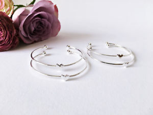 【送料無料】ブレスレット アクセサリ— 4xブレスレットシルバー4x bridesmaid gift bracelet silver