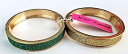 yzuXbg@ANZT?@W\GhO[qWuXbgZbg^O betsey johnson emerald green and glitter hinge bracelet set with tags