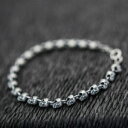 【送料無料】ブレスレット アクセサリ— スターリングシルバーバイカーパンクスカルスケルトンチェーンブレスレット925 sterling silver biker punk skull skeleton chain bracelet a2533(4)