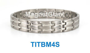 【送料無料】ブレスレット　アクセサリ—　クールメンズチタニウムブレスレットガウスcool high power mens magnetic titanium bracelet 5000 gauss magnets