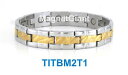 yzuXbg@ANZT?@S[hY`^jEuXbgKEXgold amp; silver high power mens magnetic titanium bracelet 5000 gauss magnets