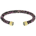【送料無料】ブレスレット アクセサリ— スワロフスキーマルチカラーシングルカフサイズドルswarovski 5379277 crystaldust multicolor single cuff size m rrp99(4)