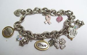 【送料無料】ブレスレット　アクセサリ—　ブライトンブレスレットbrighton breast cancer charm bracelet