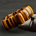 【送料無料】ブレスレット アクセサリ- トラビーズブレスレット listinggenuine natural yellow tigers eye gemstone rectangle beads bracelet aaaa 25mm