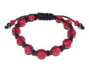 【送料無料】ブレスレット アクセサリ— キャンディレッドクリスタルブレスレット￥candy bling red crystal hematite friendship bracelet rrp 80