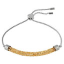 【送料無料】ブレスレット アクセサリ— スワロフスキーロングビーチステンレスブレスレット ゴールドswarovski long beach stainless steelplated bracelet gold(4)