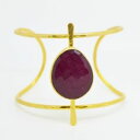 【送料無料】ブレスレット　アクセサリ—　カフブレスレットハンドメイドaylas semi precious gem stone ottoma gold plated cuff bracelet agate handmade